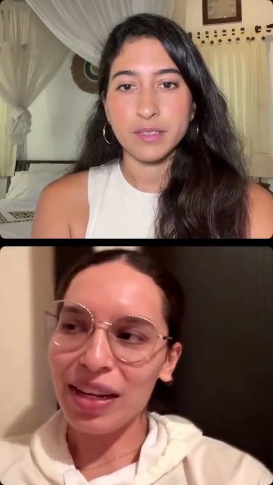 Celeste contando su testimonio